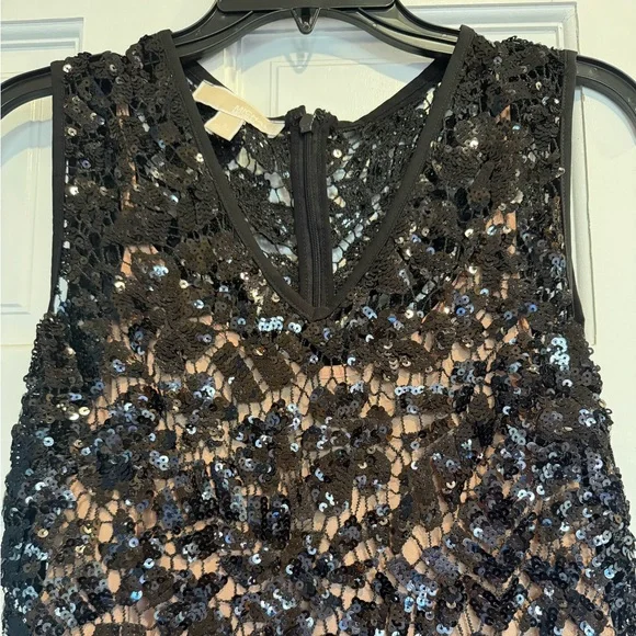 Michael Kors Black Sequin Lace Jumpsuit - Picture 3 of 6